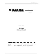 Preview for 1 page of Black Box LB9007A-ST-R3 User Manual