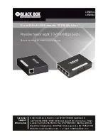 Black Box LBS005A User Manual предпросмотр