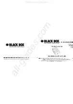 Black Box LE1500-BN Installation And User Manual preview