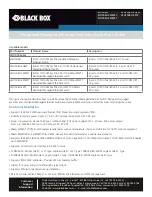 Preview for 1 page of Black Box LEH1008A Quick Start Manual