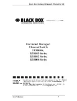 Black Box LEH808 Series User Manual preview