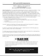 Preview for 8 page of Black Box LGB105A Manual Information