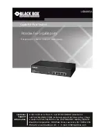 Предварительный просмотр 1 страницы Black Box LGB4005A User Manual