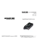 Preview for 1 page of Black Box LGC010A User Manual