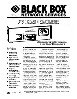 Preview for 1 page of Black Box LGC5134A-R3 Specifications