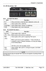 Предварительный просмотр 19 страницы Black Box LGC5200-PS User Manual