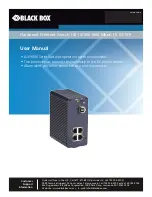 Предварительный просмотр 1 страницы Black Box LGH1000 Series User Manual