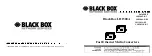 Preview for 1 page of Black Box LH1500A Installation And User Manual