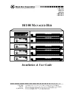 Preview for 1 page of Black Box LH8112A Installation And User Manual