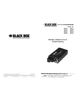 Preview for 1 page of Black Box LHC013A User Manual