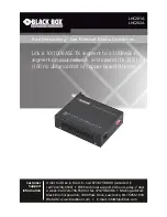 Black Box LHC201A User Manual preview