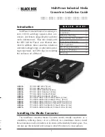 Preview for 1 page of Black Box LIC022A Installation Manual