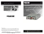 Preview for 1 page of Black Box LMC11002A Manual