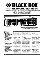 Preview for 1 page of Black Box LMC1600A Specifications