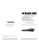 Black Box LMC5220A Operation Manual предпросмотр