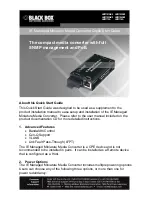 Preview for 1 page of Black Box LMM101A-R2 Quick Start Manual