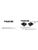 Предварительный просмотр 1 страницы Black Box LP004A User Manual