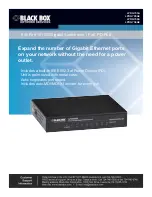 Предварительный просмотр 1 страницы Black Box LPDG705A User Manual