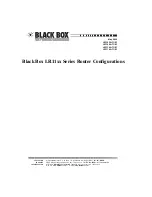 Preview for 1 page of Black Box LR1102A-T1/E1 User Manual