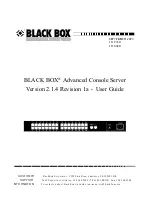 Preview for 1 page of Black Box LS1016A User Manual