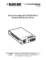 Предварительный просмотр 2 страницы Black Box LS4103A User Manual