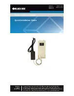 Black Box LWE121A Quick Installation Manual For Modem Card предпросмотр