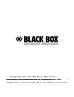 Предварительный просмотр 1 страницы Black Box MAY 1994 Manual