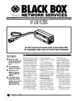 Preview for 1 page of Black Box MC144A Specifications