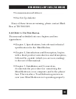 Preview for 20 page of Black Box MD1620A User Manual