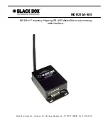 Предварительный просмотр 1 страницы Black Box MDR210A-485 User Manual