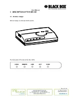 Preview for 7 page of Black Box MDS931AE-10BT User Manual