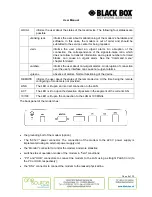 Preview for 8 page of Black Box MDS931AE-10BT User Manual