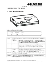 Preview for 8 page of Black Box MDS932AE-10BT User Manual