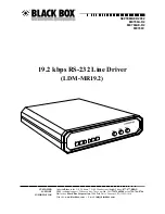 Preview for 1 page of Black Box ME760A-R2 User Manual