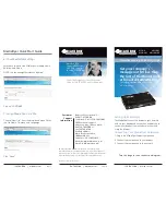 Предварительный просмотр 1 страницы Black Box MediaFlyer Express MFLY-X Quick Start Manual