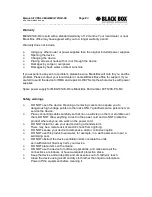 Preview for 3 page of Black Box MEG101AE-R4 User Manual