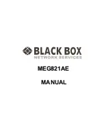 Preview for 1 page of Black Box MEG821AE Manual