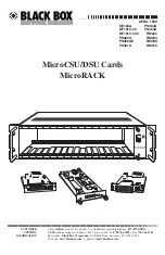 Предварительный просмотр 2 страницы Black Box MicroRACK RM208 Manual