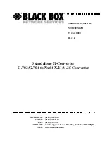 Black Box MTU200-N64M User Manual preview