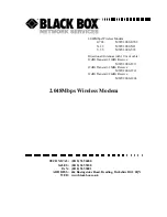 Black Box MWU2000-1212 User Manual предпросмотр