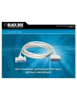 Black Box PC to Printer Cables Specifications preview
