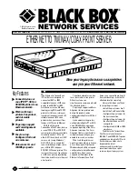 Предварительный просмотр 1 страницы Black Box PC435A Specifications