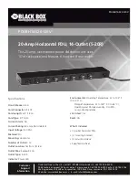 Black Box PDUBH14-S20-120V User Manual preview