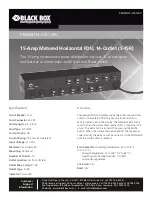 Black Box PDUMH14-S15-120V User Manual preview