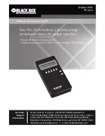 Предварительный просмотр 1 страницы Black Box PG-VGA Manual