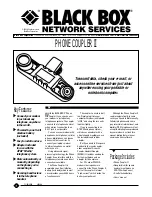 Preview for 1 page of Black Box Phone Coupler II MC155A-R2 Specifications