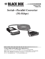 Preview for 2 page of Black Box PI080A-R2 Quick Start Manual