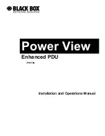 Preview for 1 page of Black Box Power View PS570A Installation And Operation Manual