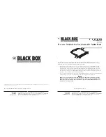 Black Box Receive Module for ServSwitch KV1702C Manual preview