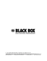 Preview for 1 page of Black Box SC122A Manual